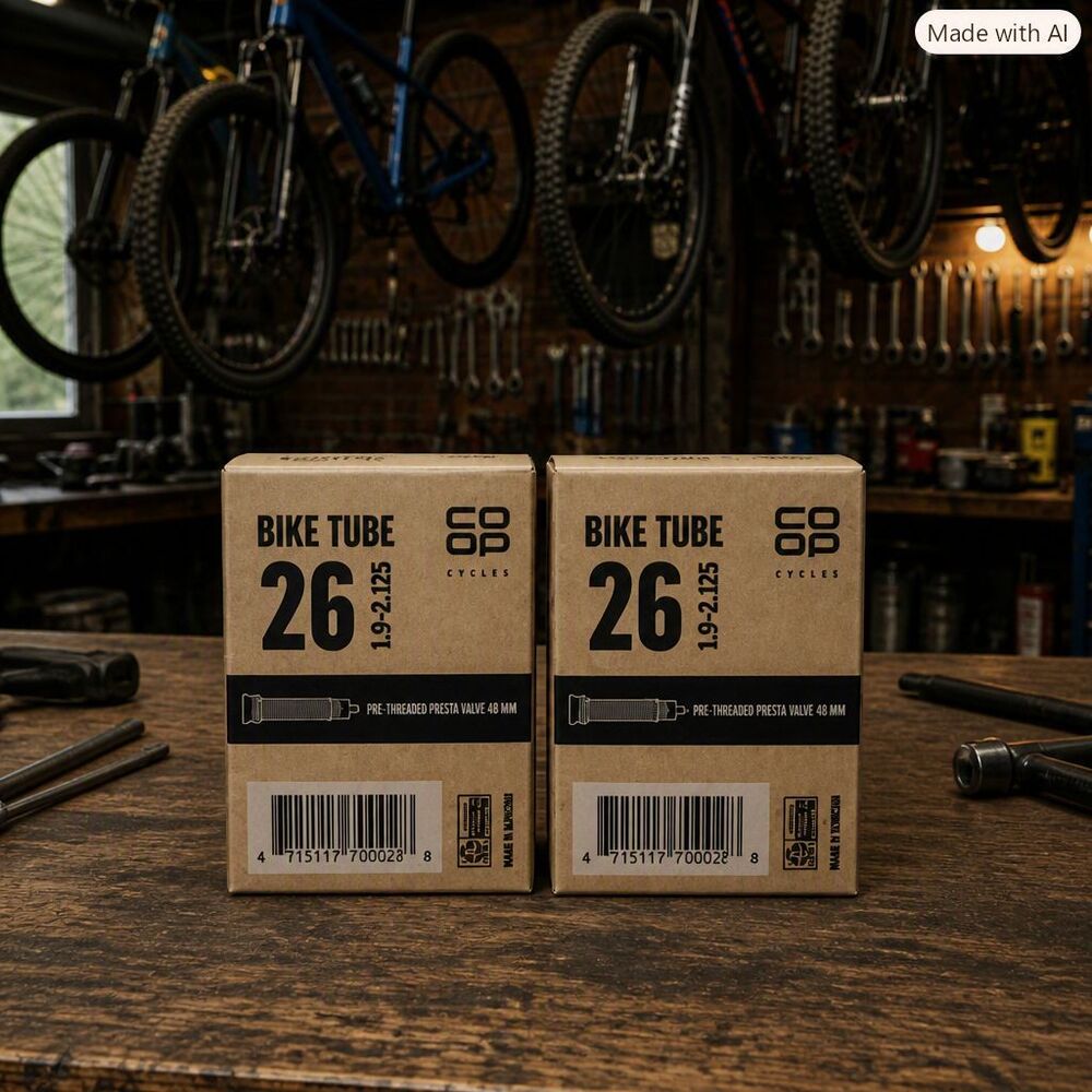 2‑Pack Co‑op Cycles Mountain Bike Inner Tube 26" x 1.9–2.125 Presta Valve 48mm